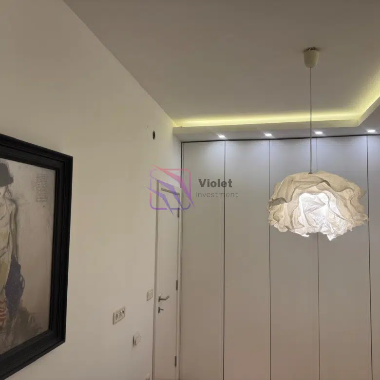 apartment for rent Budva center 2 bedroom, luxury rental Budva 108m2, long term rent Budva Montenegro apartment, modern apartment Budva near beach, real estate Budva rental central location,violet investment