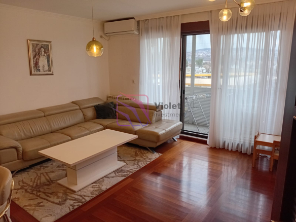 luxury apartment Gorica C Podgorica for sale, two bedroom apartment Gorica Podgorica, furnished luxury apartment Podgorica parking included, apartment near Gorica Forest Park, premium real estate Podgorica Montenegro 76m2,violet investment