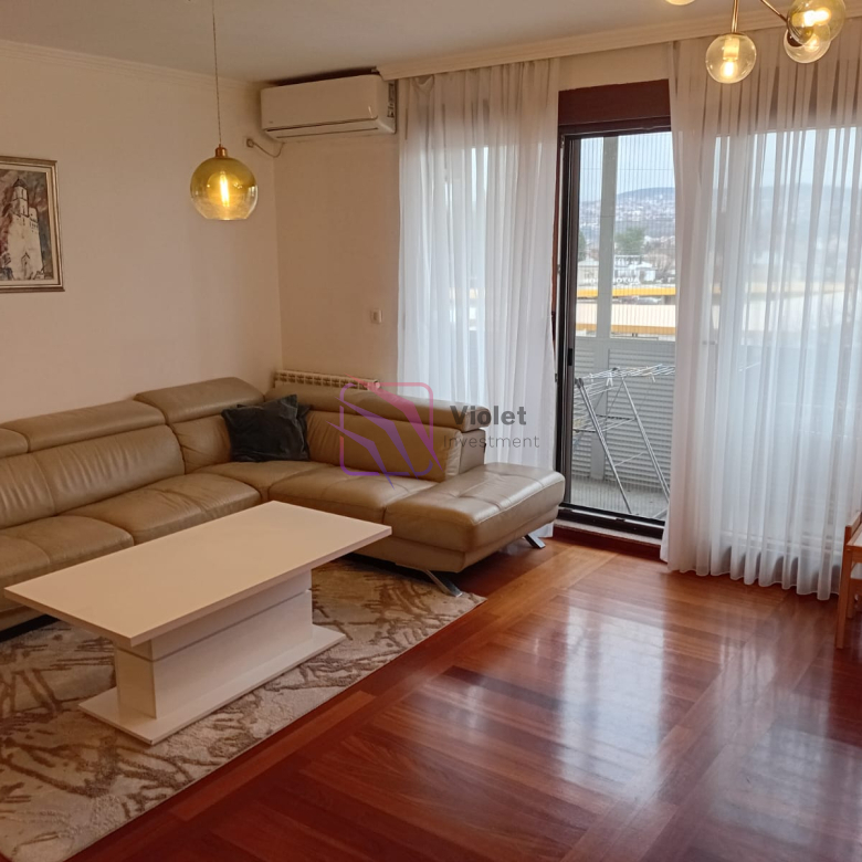 luxury apartment Gorica C Podgorica for sale, two bedroom apartment Gorica Podgorica, furnished luxury apartment Podgorica parking included, apartment near Gorica Forest Park, premium real estate Podgorica Montenegro 76m2,violet investment
