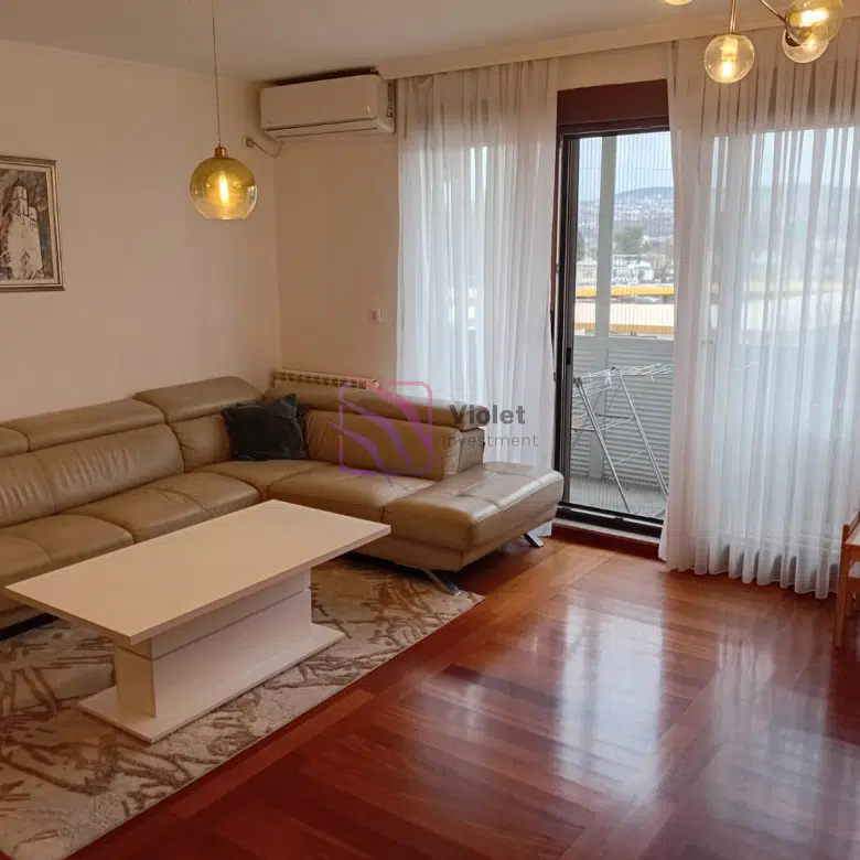 luxury apartment Gorica C Podgorica for sale, two bedroom apartment Gorica Podgorica, furnished luxury apartment Podgorica parking included, apartment near Gorica Forest Park, premium real estate Podgorica Montenegro 76m2,violet investment