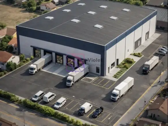 land for sale Donja Gorica Podgorica 1000m2, commercial land Podgorica warehouse plot, investment land Podgorica business zone, logistics land Montenegro for sale, property Donja Gorica development opportunity,violet investment