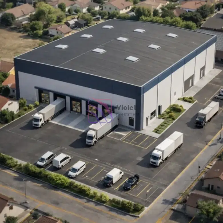 land for sale Donja Gorica Podgorica 1000m2, commercial land Podgorica warehouse plot, investment land Podgorica business zone, logistics land Montenegro for sale, property Donja Gorica development opportunity,violet investment