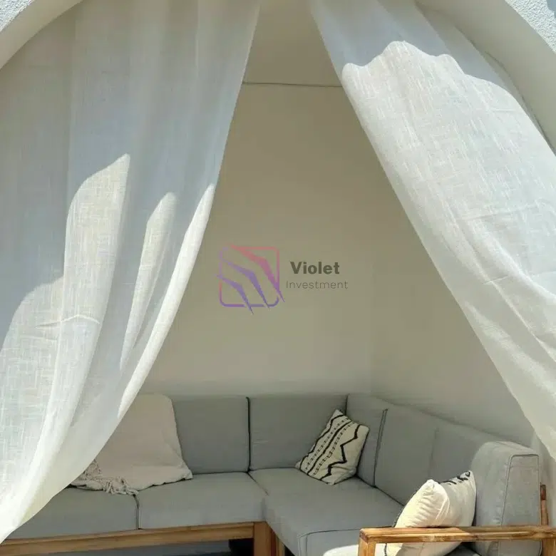 apartment for sale Herceg Novi Srbina yard, one bedroom apartment Herceg Novi 46m2 terrace, property Herceg Novi Montenegro investment, apartment with garden Herceg Novi, real estate Srbina Montenegro for sale, violet investment