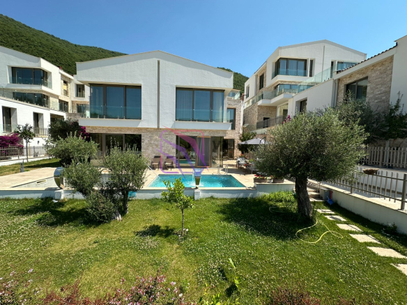 luxury villa for sale Kumbor, Port of Royals villa Montenegro, sea view villa Herceg Novi, villa with private pool Montenegro, property near Portonovi, four bedroom villa Kumbor, smart home villa Montenegro, luxury villa with studio, furnished villa Herceg Novi, investment property Montenegro coast,violet investment