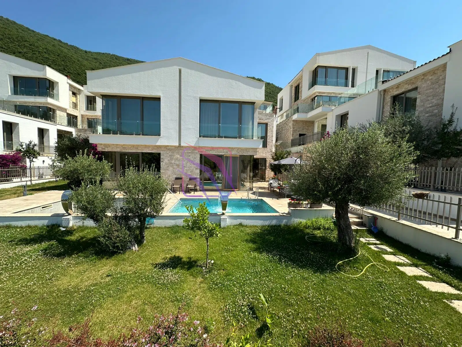 luxury villa for sale Kumbor, Port of Royals villa Montenegro, sea view villa Herceg Novi, villa with private pool Montenegro, property near Portonovi, four bedroom villa Kumbor, smart home villa Montenegro, luxury villa with studio, furnished villa Herceg Novi, investment property Montenegro coast,violet investment