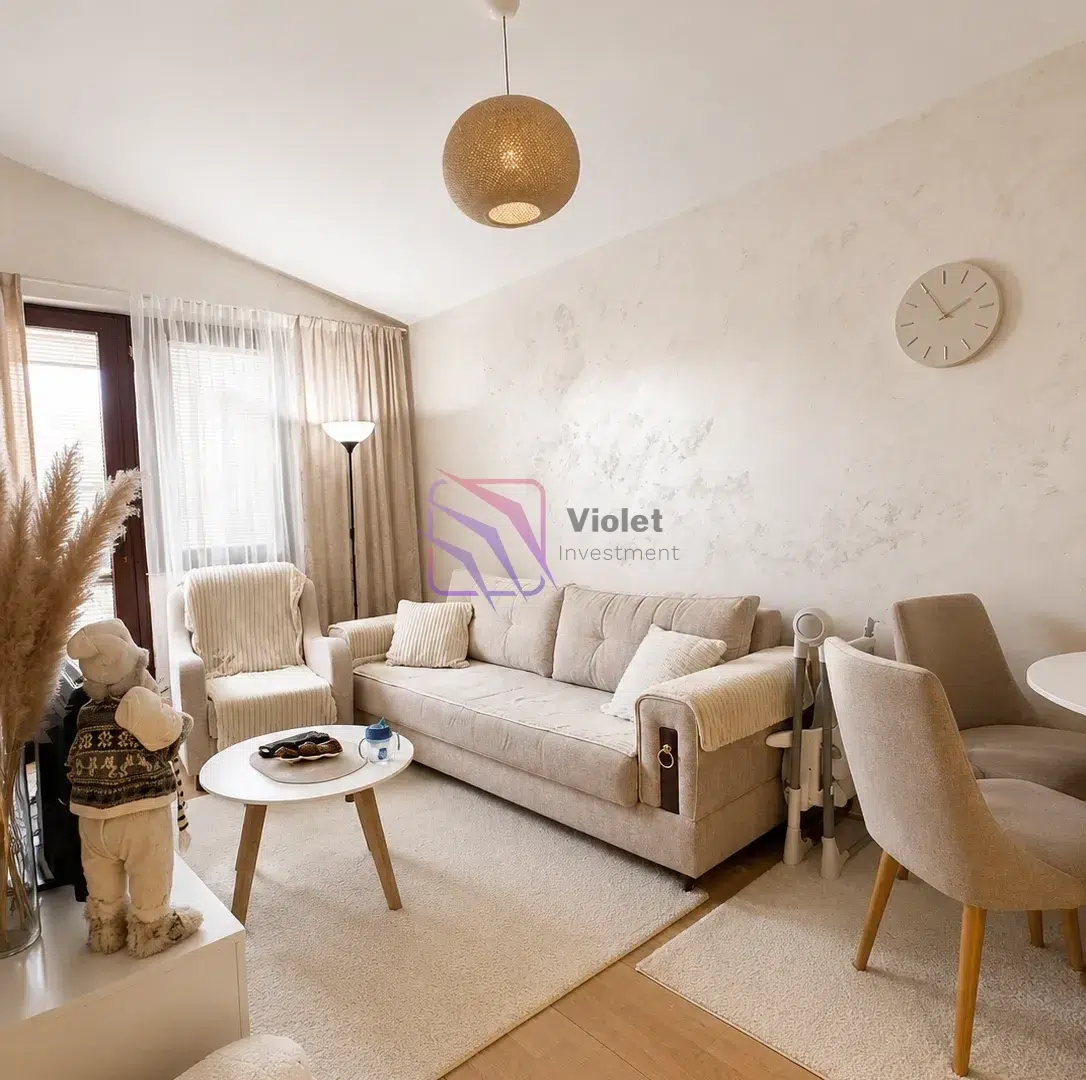 two bedroom apartment Preko Morače Podgorica, apartment with large terrace Podgorica, furnished apartment for sale Preko Morače, city view apartment Podgorica, investment property Podgorica center, apartment with 30m2 terrace Montenegro, real estate Preko Morače Podgorica, two bedroom apartment Podgorica for sale, violet investment