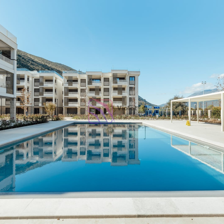 luxury apartment for sale Igalo, apartment in gated resort Herceg Novi, apartment with pool Montenegro, one bedroom apartment Igalo, property near Institute Dr Simo Milošević, apartment with garage Herceg Novi, Montenegro coastal real estate, luxury property Boka Bay, investment apartment Herceg Novi, apartment with gym and sauna Montenegro,violet investment