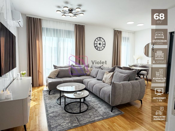Luxury Two-Bedroom Apartment for Rent – Zabjelo, Podgorica