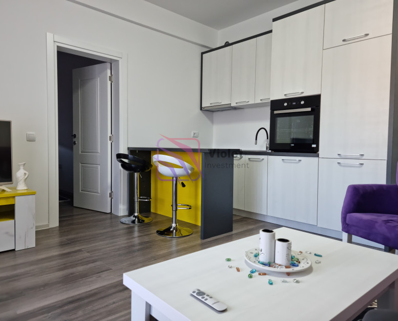 one bedroom apartment for sale Ulcinj, furnished apartment Ulcinj, apartment near Velika Plaža, 45m2 apartment Montenegro, new construction apartment Ulcinj, apartment near Voli Ulcinj, investment apartment Ulcinj, apartment with free parking Montenegro, coastal property Montenegro, affordable apartment Ulcinj