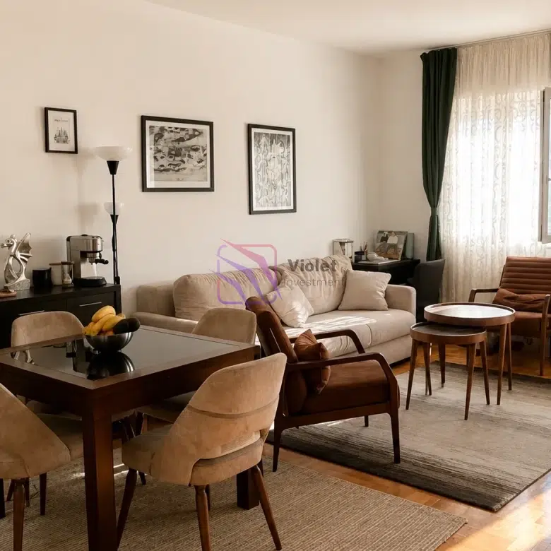 one bedroom apartment for sale Vezirov Most, apartment for sale Podgorica, apartment near Gorica Hill, apartment near Morača River, 54m2 apartment Podgorica, partially furnished apartment Montenegro, apartment with balcony Podgorica, investment apartment Podgorica, property for sale Vezirov Most, real estate Podgorica