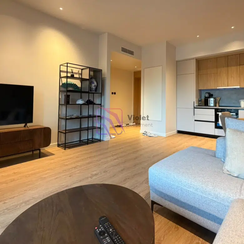 fully furnished Boka Place apartment for sale, Alba building Porto Montenegro, one bedroom apartment Porto Montenegro, furnished apartment Tivat, apartment with mandatory garage Tivat, Boka Place apartment with garage, Porto Montenegro real estate, luxury apartment Montenegro, apartment with pool Porto Montenegro, investment property Tivat,violet investment