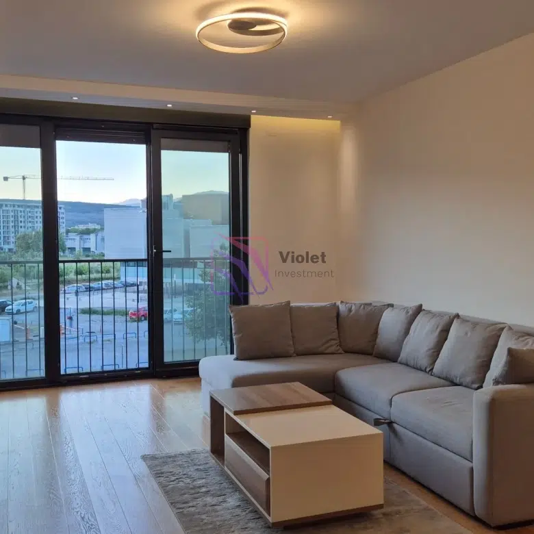 Linea apartment for sale, one bedroom apartment Linea building, luxury apartment for sale Montenegro, 63m2 apartment for sale, furnished apartment with garage, premium apartment for sale, apartment with boulevard view, investment apartment Montenegro, luxury furnished apartment, apartment with garage parking,violet investment
