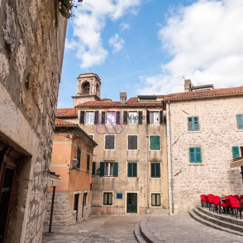 Kotor Old Town apartment for sale, Stari Grad Kotor real estate, 2 bedroom apartment Kotor, buy apartment Kotor Montenegro, UNESCO property for sale, investment apartment Kotor, coastal real estate Montenegro, sunny apartment Kotor, registered property Kotor,violet investment