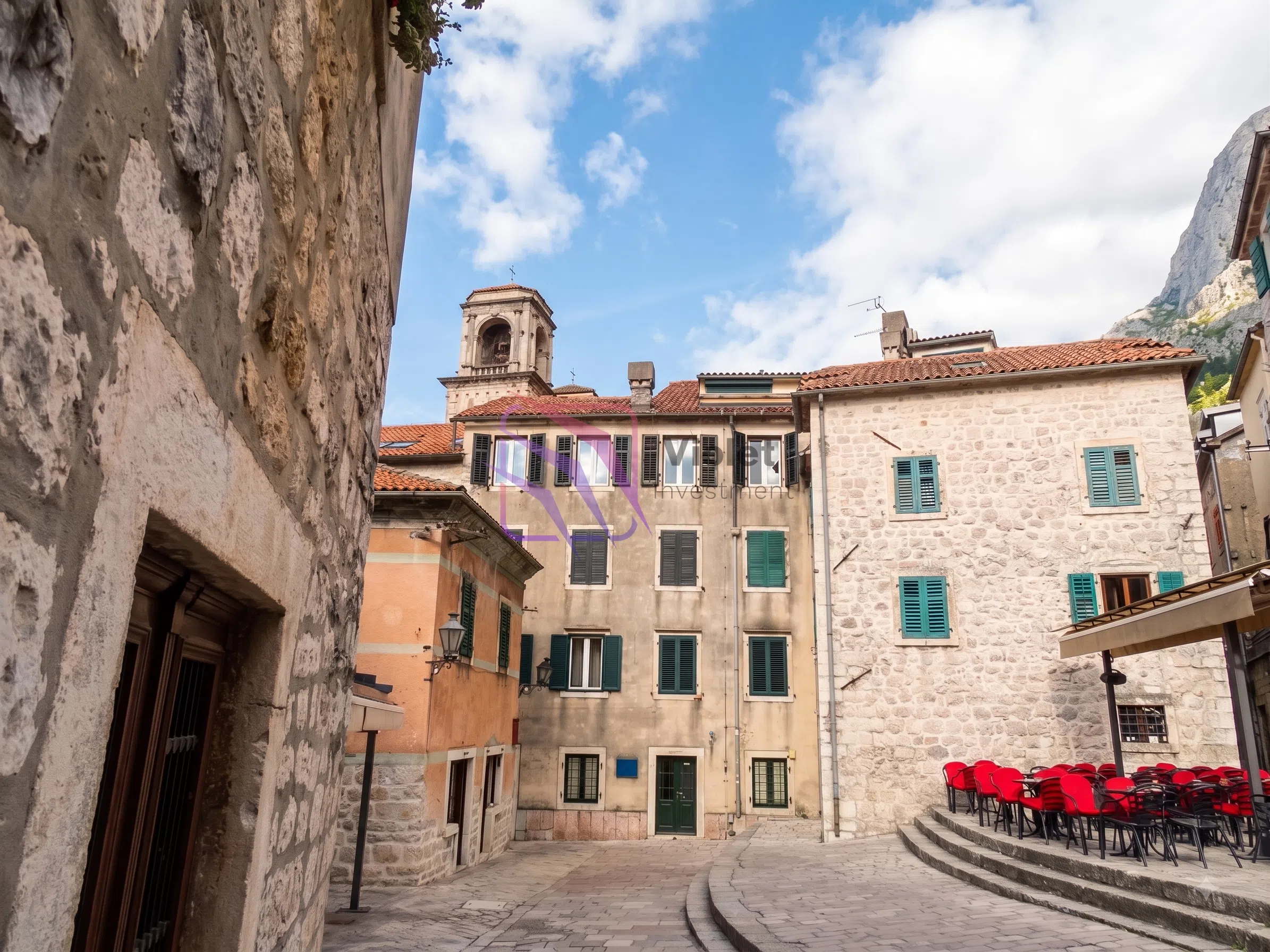 Kotor Old Town apartment for sale, Stari Grad Kotor real estate, 2 bedroom apartment Kotor, buy apartment Kotor Montenegro, UNESCO property for sale, investment apartment Kotor, coastal real estate Montenegro, sunny apartment Kotor, registered property Kotor,violet investment
