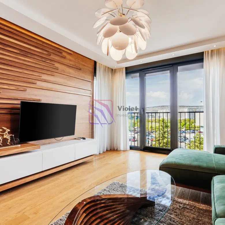 Luxury One-Bedroom Apartment For Rent | 57 m² | Linea Building, Capital Plaza | Podgorica |